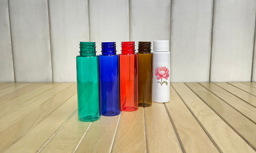 030 мл Флакон цилиндрический цветной пластик 20