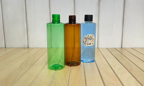 100 мл Флакон цилиндрический цветной пластик 18